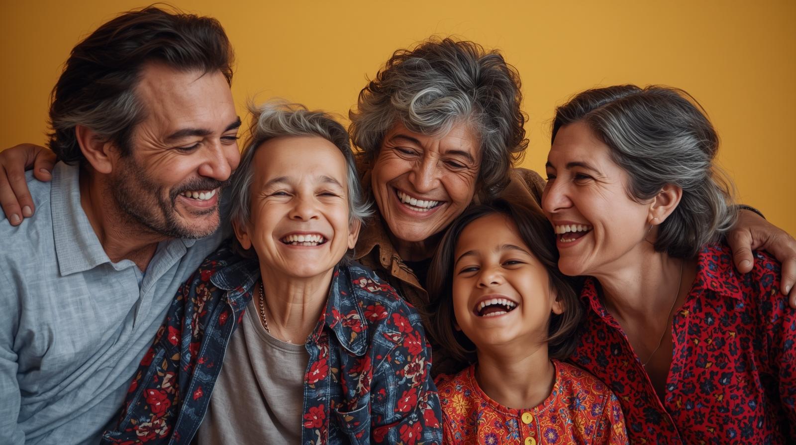 Latino family across generations